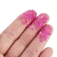 thumbnail image 4 of Uxcell Crushed Glass Glitters Colorful Irregular Glass Chips Chunky Stones Rose Red, 4 of 5