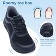 thumbnail image 2 of MAYKX Women’s Walking Shoes with Wide Toe Box & Arch Support, Orthotic Sneakers for Plantar Fasciitis, Breathable Mesh Rocker Sole Casual Shoes, 2 of 6