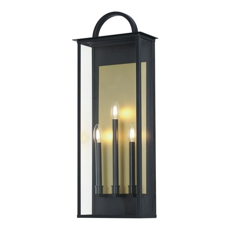 

Maxim 30758Cl Manchester 3 Light 30 Tall Outdoor Wall Sconce - Black
