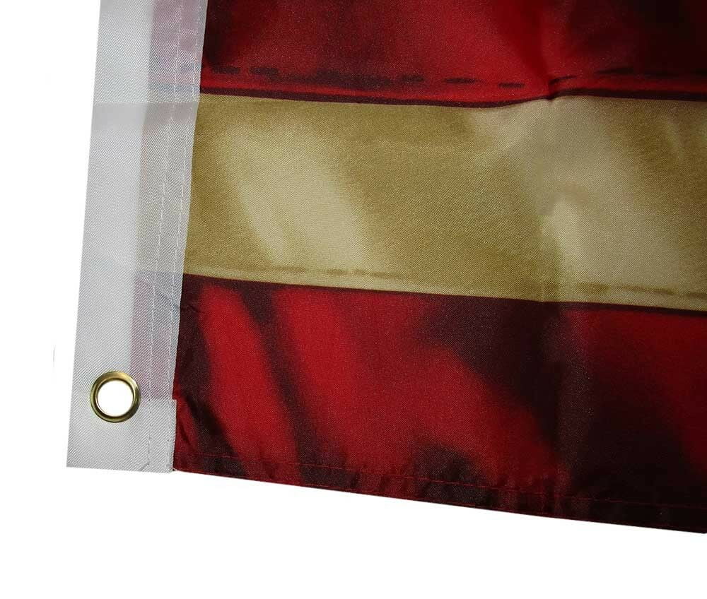 3x5 MWS USA American 50 Star Tea Stained Poly Heavy Duty Flag 3'x5' Grommets