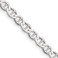 thumbnail image 6 of 925 Sterling Silver 4mm Semi-Solid Flat Anchor Chain 24 Inch, 6 of 7
