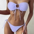 thumbnail image 6 of Cheers US Women Halter Circle Ring Bikini Set Bandage Push Up Bra+Briefs Swimsuit Swimwear, 6 of 7