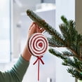 thumbnail image 2 of Adorno festivo con forma de caramelo para colgar en fiestas navideñas y decorar el hogar con un tema brillante, 2 of 6