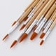 thumbnail image 4 of Cepillos de pintura de 12 piezas con puntas de punta planas y redondas Pelo de nylon Manija de Abanopi Cepillo de pintura, 4 of 7