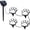 White, variant on HAHUT 4 Pack Solar Dog Paw Print Lights with Cord, Decorative Yard Stakes with Lantern, Waterproof Patio Lawn Pathway Lamp Ornaments for Pathway, Lawn,Yard Decor (White Light)