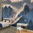 thumbnail image 2 of Peel and Stick Wallpaper Waterproof Strong wind Blizzard mountains Wall Mural Decor Self Adhesive and Removable 100in x 144in, 2 of 8