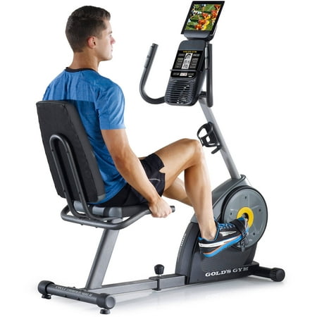 Gold's Gym Cycle Trainer 400 RI Recumbent Exercise Bike, iFit (Best Carbohydrates For Cycling)