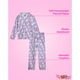 thumbnail image 2 of Sweet & Sassy Girls' Flannel Fleece Pajamas - 4 Piece Long Sleeve Button Down Shirt and Pants Sleepwear Pants Set (7-16), 2 of 7