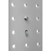 Triton Products® (2) 22 in. W x 18 in. H x 1/8 in. D White Polypropylene Pegboards