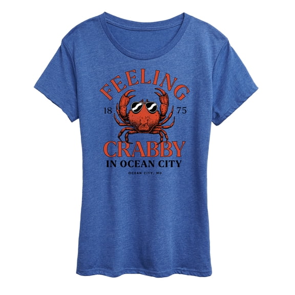 Instant Message - Feeling Crabby in Ocean City Short Sleeve Graphic T-Shirt