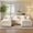 Beige, variant on Ovios 108" Modular Sectional Sofa U-Shaped Cloud Couch with 2 Ottomans, Comfy Living Room Furniture, Chenille, Gray