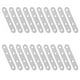 thumbnail image 4 of 40 piezas de soporte de soporte recto plano, placas de reparación, soporte de esquina para muebles (plateado), 4 of 7