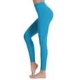 thumbnail image 5 of Tdoqot Leggings for Women- Butt Lifting High Rise Casual Slim Fit Stretch Yoga Leggings Light Blue, 5 of 9