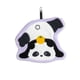 thumbnail image 2 of Toalla de manos Pandas | Vellón Engrosado Absorbente | Diseño de pandas de dibujos animados negros adorables | Material suave y respetuoso para la piel | Secado rápido | Colgable | 22x20cm, 2 of 6
