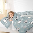thumbnail image 4 of Homewish Funny Kawaii Owl Bedding Comforter Set, Cute Cartoon Animal Twin Comforter Sets, Teens Kids Boys Girls Reversible Bedding Set, Breathable Home Decor, 2pcs, 4 of 8