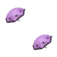 thumbnail image 4 of relayinert Elegant Lace Side Umbrella Dual And Stylish Exquisite Butterflies Pattern purple 2Set, 4 of 6