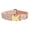 Pink, variant on Woven Tweed Pet Collar with Gold Quick Release Buckle Adjustable Soft Neck Strap for Small Medium Dogs Cats Daily Walking Outdoor