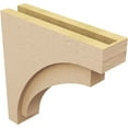 thumbnail image 5 of 5"W x 20"D x 20"H Thin Rivera Rough Cedar Woodgrain TimberThane Corbel, Primed Tan, 5 of 6