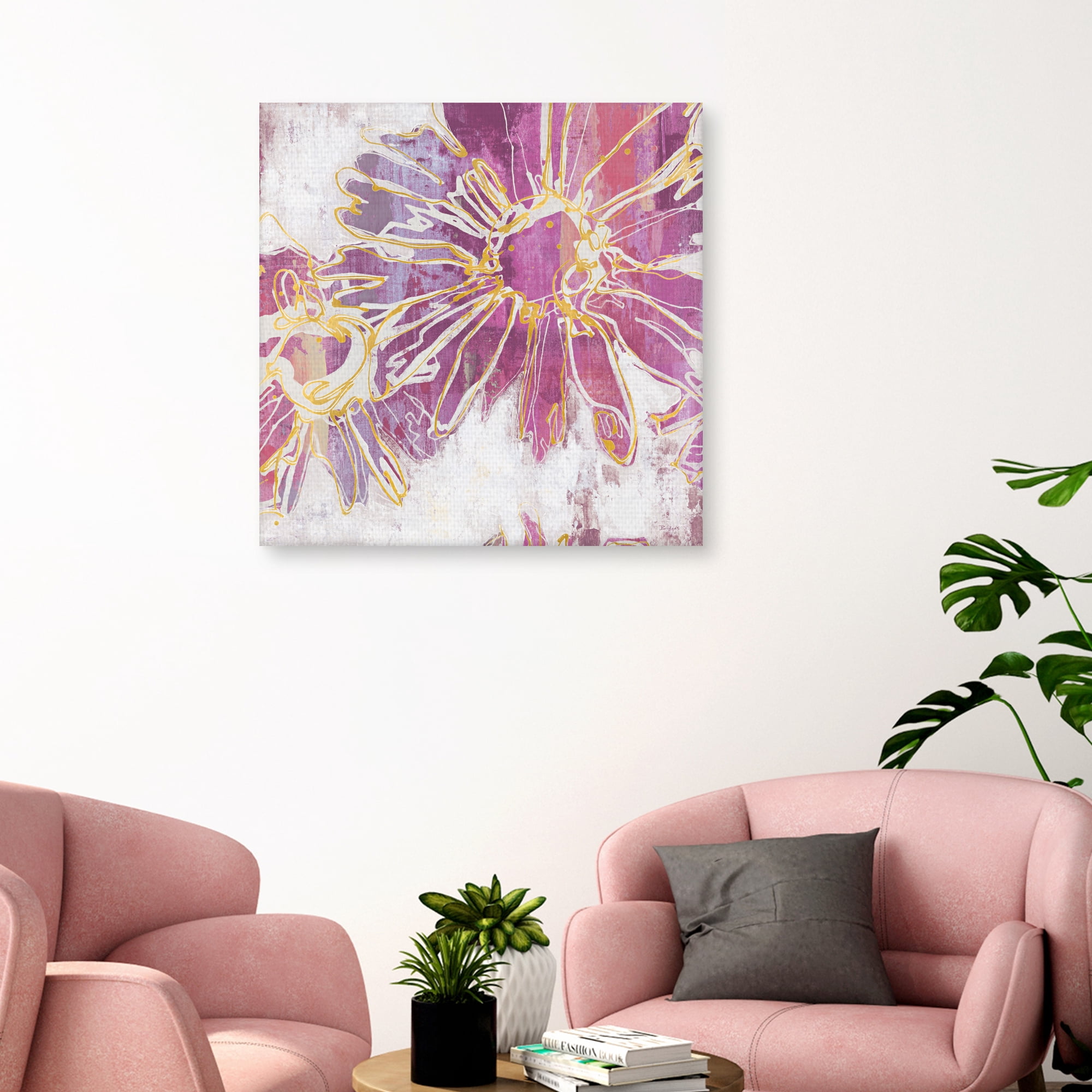 Floral Kick I by Bridges Canvas Art Print