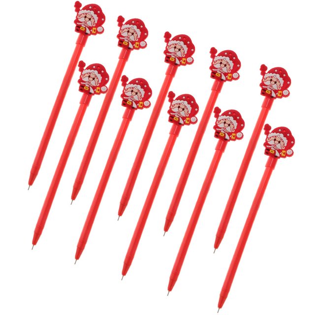 S SERENABLE 10 Pieces Creative Series Gel Ink Pen Christmas Cartoon Embellishments Crafts C