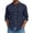 A-Navy, variant on Tops for Men Cotton Linen Long Sleeve Chest Pocket Button Down Shirt