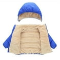 thumbnail image 4 of SYNPOS Toddler Little Boy Girl Fleece Hooded Puffer Jacket Winter Down Coat,5T, 4 of 7