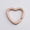 Rose Gold, variant on Stainless Steel Peach Heart Keychain: DIY Couple Pendant for Tourism Souvenir, Customizable Key Ring