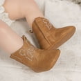 thumbnail image 2 of gcong Western Baby Boots Fashion Zipper Design Walking Footwear For To 18 Months, 2 of 9