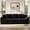 Black, variant on 3-Seater Cloud Couch for Living Room, Oversized Corduroy Floor Sofa with Memory Foam & 3 Pillows, Compressed Boneless Couch