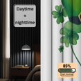 thumbnail image 3 of St. Patrick's Day Blackout Curtains for Bedroom/Living Room, Pinch Pleated Black Out Curtains, Lucky Shamrock Gnomes Flowers Leaves Green Room Darkening Window Drapes with Hooks 2 Panels, 59"x70", 3 of 8