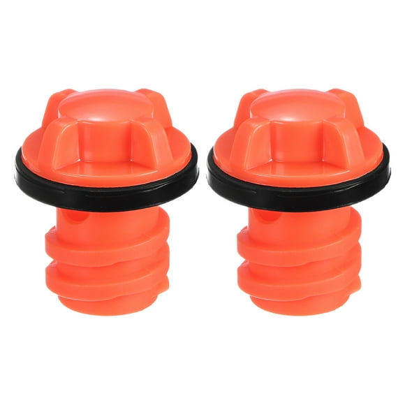 Uxcell 2-Pack Cooler Drain Plug Replacement Accessories with Leak-Proof Design for RTIC for Igloo Coolers [Orange]