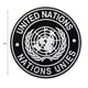 thumbnail image 3 of Insignia de parche de hombro genuino de las Naciones Unidas de las Naciones Unidas internacional negro, 3 of 3