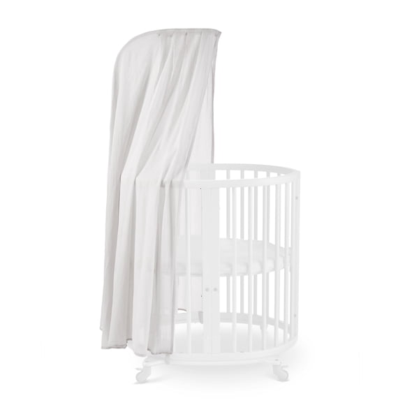 Toldo para cuna Stokke Sleepi de Pehr, gris, de algodón lavable