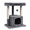 Grey, variant on 27" Leopard Print Cat Tree Indoor Cat Activity Tower