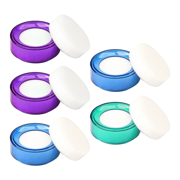 SEWOART 5Pcs Finger Wet Sponges Hand Counting Tool for Bank Cashiers and Tellers Assorted Color