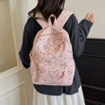 thumbnail image 2 of HJYCHN Backpack for Boys Star Print 3Pc Set Daypack with Drawstring Lunch Tote Pencil Case Back to School Supplies for Kids Bookbag for Girls Pink, 2 of 4