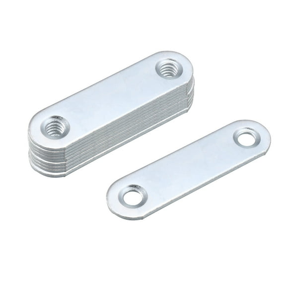 Unique Bargains 45mmx12mm Flat Bracket Straight Mending Plate Repair Fixing Connector 10pcs