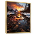 thumbnail image 2 of Designart "Lake Sunrise Canada Moraine" Canada Floater Framed Canvas Print, 2 of 7