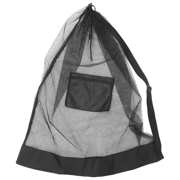 KAKOWELY Bolsa grande de malla para pelotas de baloncesto con cordón, bolsa de transporte portátil para pelotas de baloncesto, bolsa de red para baloncesto