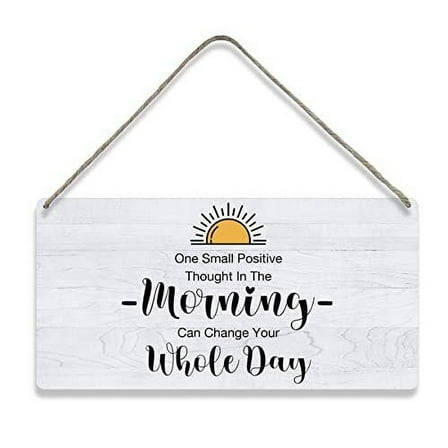 Rustic Flower Wooden Hanging Sign - Inspirational Wall Art Decor - Patterned Design - Room Decor - 1pc - 7.87 x 3.94 inch