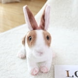Simulation Kawaii Realistic Rabbit Plush Toy Lifelike Animal Stuffed ...