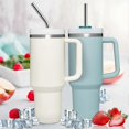 thumbnail image 3 of Stainless Steel Straws, Compatible with Stanley 40oz Tumbler, Reusable Straw with Brush, Compatible with Stanley Adventure Travel Mug, 3 of 5