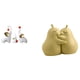 thumbnail image 1 of Esculturas De Familia De Elefantes Y Soporte Para Libros De Pera Abrazada, Estatuas De Animales De Cerámica, Artesanías Para Escritorio, Sala De Estar, Dormitorio, Estantería, Adorno De Regalo, 1 of 8