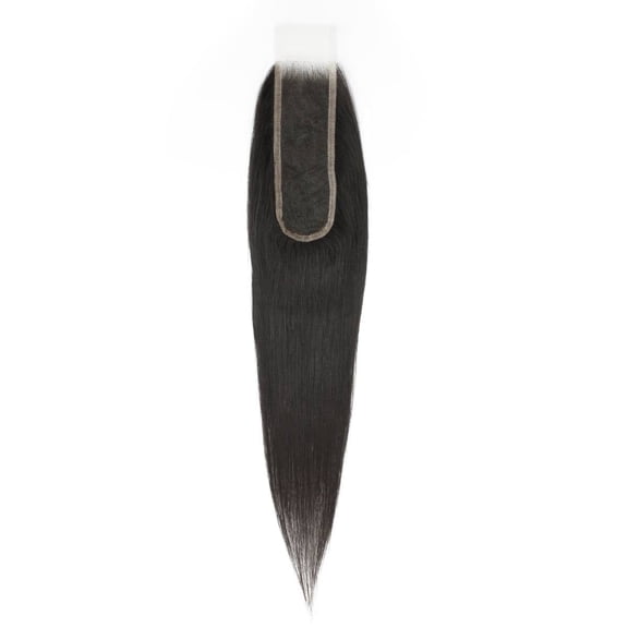 2x6 HD Lace Closure Straight Skin-Like Closure Human Hair 14-18inch #1B Natural Black