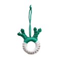 thumbnail image 2 of Ganfancp Colgante de Cuerno de Reno Tejido a Mano Adornos Redondos para El Árbol de Navidad Regalo de Navidad de Algodón Decoración de Joyería Tejida Decoración de La Pared Del Hogar Ofertas Del Día, 2 of 6