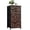 Color 1, variant on 4-Drawer Fabric Dresser with Steel Frame, Rustic Fishing Boat painting Navigating Rough Seas marine stormy Storage Chest of Drawers Closet Organizer for Bedroom Living Room Dorm Entryway