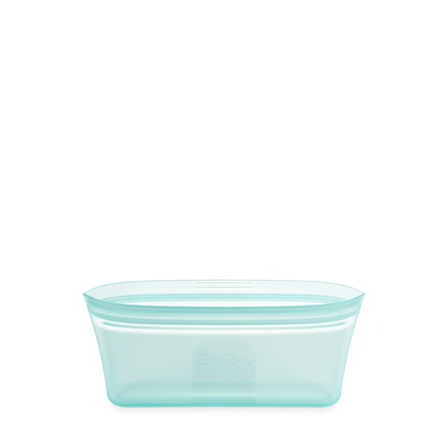 Bolsa reutilizable para almacenar alimentos con cierre en la parte superior, silicona, color verde azulado, EE. UU