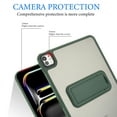 thumbnail image 4 of Case for iPad Pro 12.9" 2022/2018/2020/2021, with Built-in Kickstand Shockproof Rugged Skin-Feel Cover, Slim Military Grade Drop Protection Cover for iPad Pro 12.9" 2022/2018/2020/2021, Green, 4 of 7