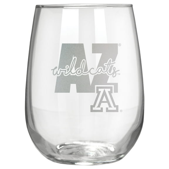 Arizona Wildcats Etched 17oz. City Stemless Wine Glass