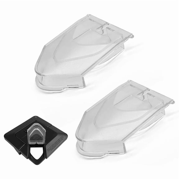 2Pcs Spout Cover for Blender Lid, Replacement Parts for Blender 72Oz Pitcher Lid Flap Spout Cover, Clear